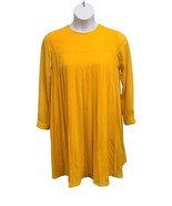Rachel Parcell Dress Womens  Medium Mustard Gold Savannah Pleated A Line... - £16.21 GBP