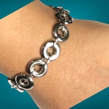 Rare ross simons sterling silver donuts links toggle bracelet 8.5”. 19.6 Grams - £99.55 GBP