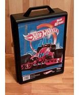 Hot Wheels Black 48- Car Storage Case With Easy Grip Handles Tara Toy - $273.35 MXN
