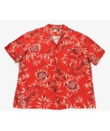 David Taylor Hawaiian Aloha XL Shirt Pineapple Floral Red Vintage Made USA - €43,23 EUR