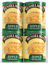 4 Cans Musselman&#39;s 21 Oz Apple Pie Filling Made From Real Fruit 80 Cals ... - $41.99