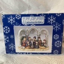 Vintage Holiday Home Accents Children Porcelain 11 Piece Christmas Nativity New - £11.85 GBP
