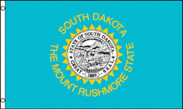 2x3 South Dakota Flag 2&#39;x3&#39; House Banner grommets super polyester - $15.99