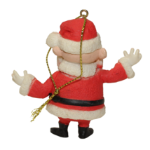 RARE 2000 Playing Mantis Rudolph Company Round 2 Santa 3&quot; PVC Ornament Figure - £15.91 GBP