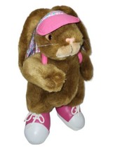 Vintage Plush Creations Bunny Rabbit Flower Ear Visor Backpack Pink Shoe... - $21.79