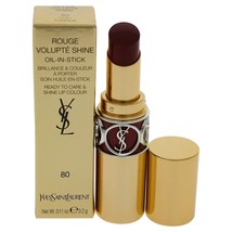 Rouge Volupte Shine Lipstick 80 Chili Tunique by Yves Saint Laurent 0.11 oz - £29.87 GBP