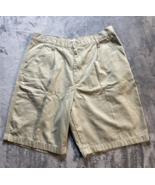 Calvin Klein Shorts Mens 36 Beige Lightweight Bermuda Chino Casual Preppy Cotton - $15.79