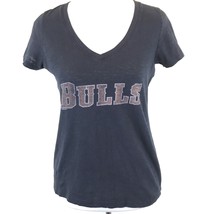 47 Brand Shirt Chicago Bulls Womens Size Medium Blue Short Sleeve Top Retro - £13.99 GBP