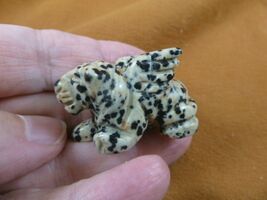 (Y-LIO-GA-WA-559) spotted Jasper LION GARGOYLE gemstone carving mythical... - €13,46 EUR