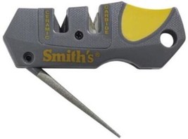 Smiths Edge Pocket Knife Sharpener Tapered Diamond Rod Carbide Blades Lanyard - £15.18 GBP