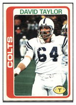 1978 Topps David Taylor  Baltimore Colts  Football Card VFBMC - £4.55 GBP