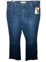 New Levis Jeans Mid Rise Bootcut Woman Plus Size 24M Blue Denim Western ... - $25.56