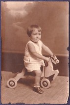 Child on Toy Horse Antique Photo, ca. 1920 - £13.98 GBP