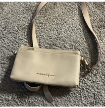 Nanette Lepore Cream Clutch Wristlet Bag with Gold Accents - $19.80