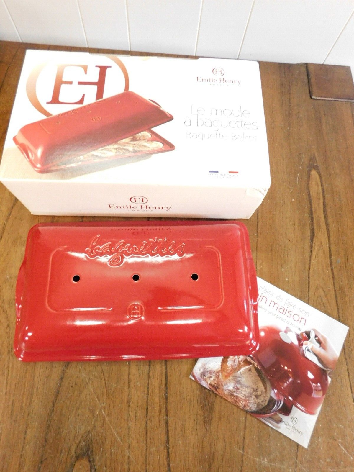Emile Henry France Le moule baguettes Baguette Baker READ: LID ONLY Replacement