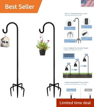 Classic Matte Black Shepherd Hooks - Perfect for Weddings and Bird Feeders - $49.00