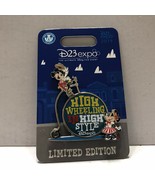 NEW 2019 D23 Expo Exclusive High Wheeling Mickey &amp; Minnie Pin  (Only 150... - $496.51 MXN