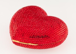Kathrine Baumann Red Heart Crystal Purse LE #210/500 w/ Original Suede P... - £1,408.06 GBP