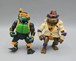 Navy Seal Mike &amp; Undercover Don Teenage Mutant Ninja Turtle TMNT 1992 Pl... - $29.02
