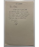 Jeff Conaway (d. 2011) Autographed Hand-Written Letter on His Letterhead - $467.62 MXN