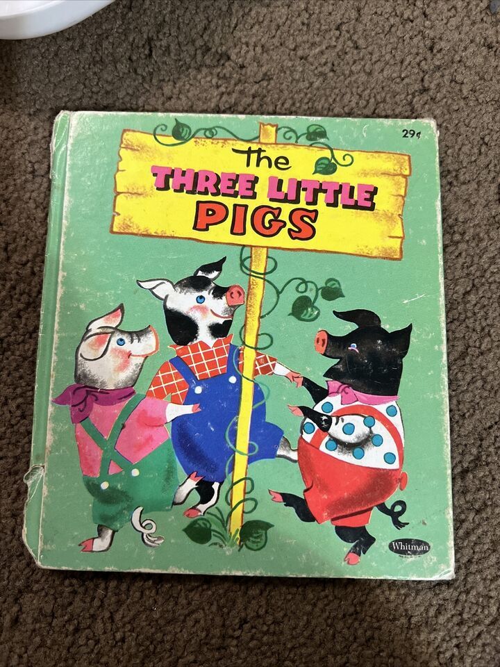 THE THREE LITTLE PIGS   vintage Whitman Tell a Tales  Hilda Miloche - $8.86