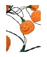 Jack O Lantern String Lights Halloween Vintage Pumpkin Blow Mold Light C... - £26.24 GBP