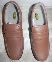 Brown Men Balance Dress Loafer Shoes Comfortable Soft Light Easy SlipOn ... - £39.71 GBP