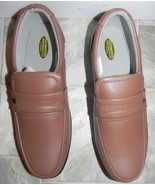 Brown Men Balance Dress Loafer Shoes Comfortable Soft Light Easy SlipOn ... - $937.69 MXN