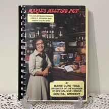Maries Melting Pot Cookbook Italian Sicilian Creole Marie Lupo Tusa Signed 1980 - £34.51 GBP