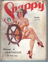 Snappy PULP-OCT 1933-SPICY Sailor Gal COVER-PIN-UP-RARE G - $88.27