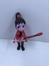 Disney Store Jr Vampirina Franken Stacy The Scream Girls With Guitar Figure 4.5&quot; - £6.15 GBP