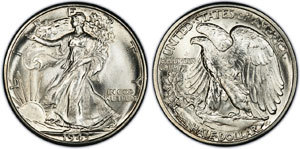 1943 P US Walking Liberty Half Dollar - Philadelphia Mint - $49.99