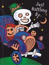 Greeting Card Halloween &quot;Just Rattling by...&quot; - £1.19 GBP