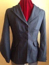 Richland Riding Apparel Navy Blue Wool Blend Womens 10 Show Jacket Pinstiped NWT - £52.12 GBP