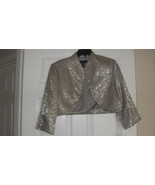 R &amp; M Richards New Womens Taupe Bolero Jacket   10 - £17.40 GBP