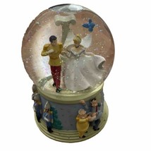 Disney Cinderella Prince Charming Wedding Musical Snow Globe 6x4 - £11.96 GBP
