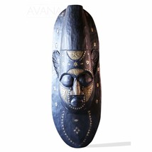 West African Wall Art Hand Carved Neem Wood Extra Large Mask from Ghana - £1,416.44 GBP
