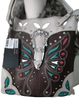 NEW COWGIRL TRENDY Butterfly Crossbody Bag  Purse Concealed Compartment ... - $928.22 MXN