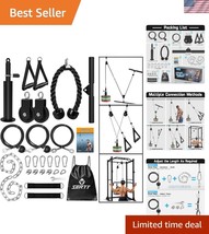 Versatile Weight Cable Pulley System - 149.69 kg Capacity with DIY Compo... - $89.49