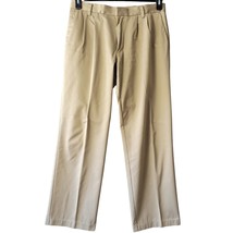 Dockers Men Khaki Pants Size 34 Tan Pleated Classic Fit D3 Straight Trou... - £17.58 GBP