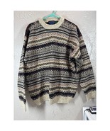 Etchings Vintage 90s Men&#39;s Wool Blend Stripe Grandpa Sweater Size Large - $818.55 MXN