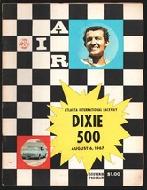Atlanta Int&#39;l Raceway NASCAR Auto Race Program 8/6/1967-Dixie 500-Richard Pet... - £149.88 GBP