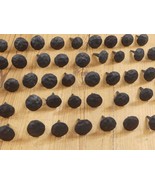 25 DECORATIVE NAILS CLAVOS HAND FORGED METAL TACKS BLACK PRIMITIVE CRAFTS - $49.99
