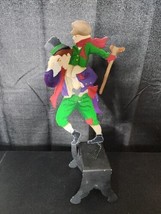 Vtg Dept 56 Tic Toc Rocker Scrooge Bob Cratchit Tiny Tim Handpainted Retired - £47.20 GBP