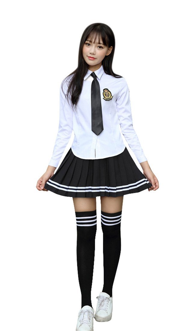 Primary image for Beautifulfashionlife women's Top and Plaid Skirt costumes Fancy Dress uniform...