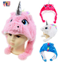 Toddler Baby Girl Boy Child Rabbit Ear Unicorn Horn Hat Nursery Beanie Tail Cap - £8.15 GBP+