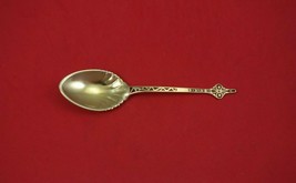 Number 370 by Gorham Sterling Silver Ice Cream Spoon Vermeil Enamel Fluted - £84.85 GBP