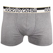 Roberto Cavalli Men&#39;s Single Pack Grey Stretch Boxer Briefs - £6.93 GBP