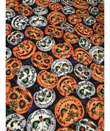 Timeless Treasures PLUSH PUMPKINS - Soft MINKY Halloween Fabric by the yard - £13.47 GBP
