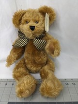 Jerry Elsner Tucker Brown Bear Plush Velvet Touch 16 Inch Stuffed Animal... - £15.94 GBP